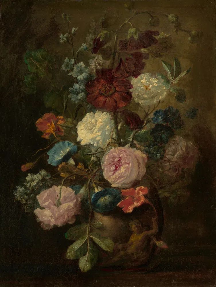 Dark Floral Still Life Print. poster detail