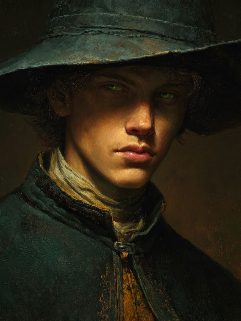 Moody Portrait Fine-Art Print. poster — fine-art art