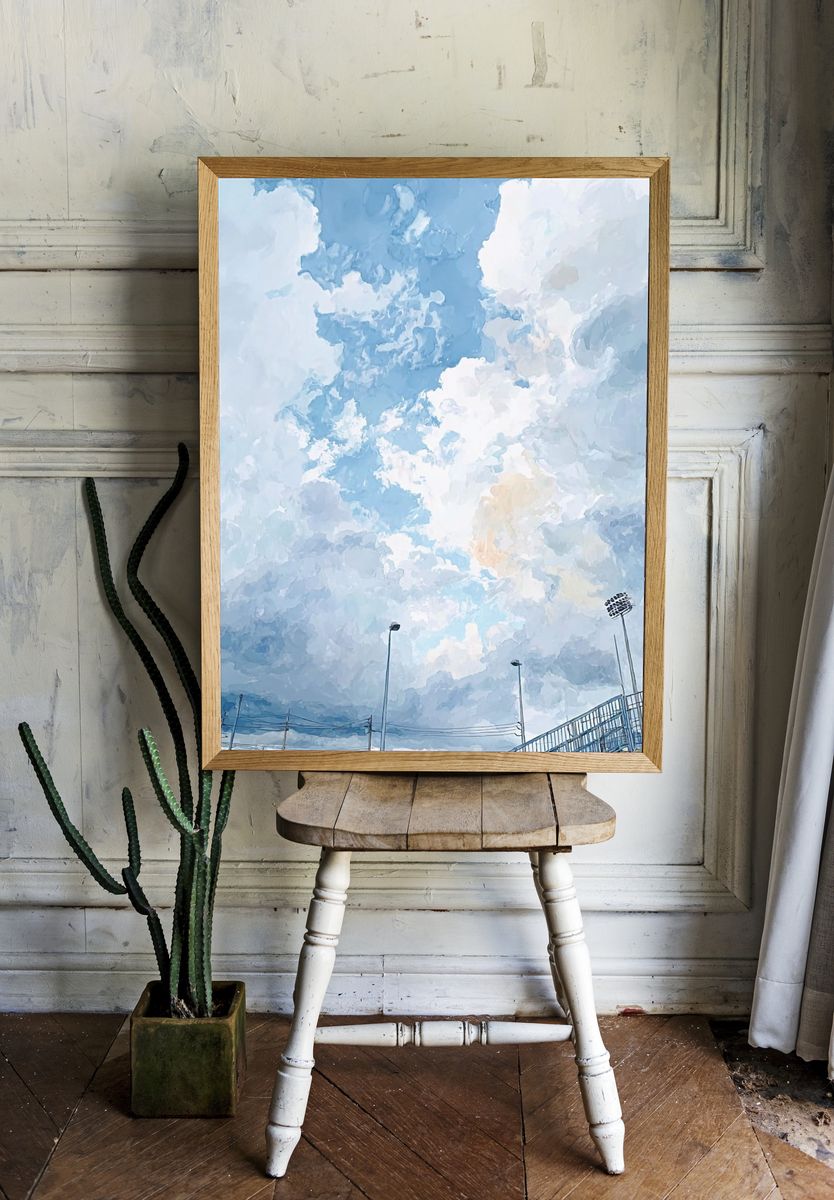 Cloudy Sky — Fine Art Print room preview