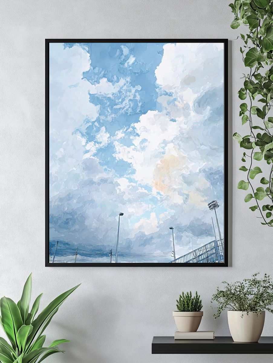 Cloudy Sky — Fine Art Print. — room view 4