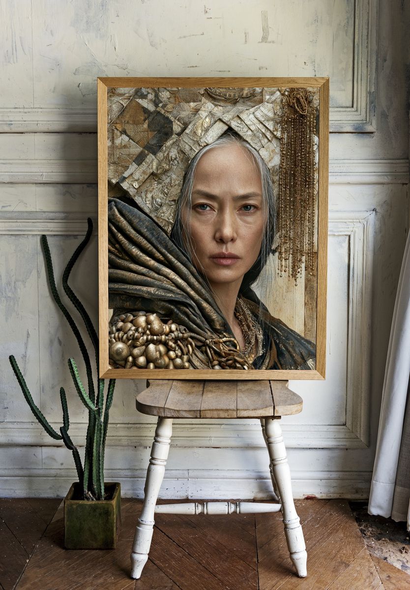 Gilded Portrait Fine-Art Print. — room view 1