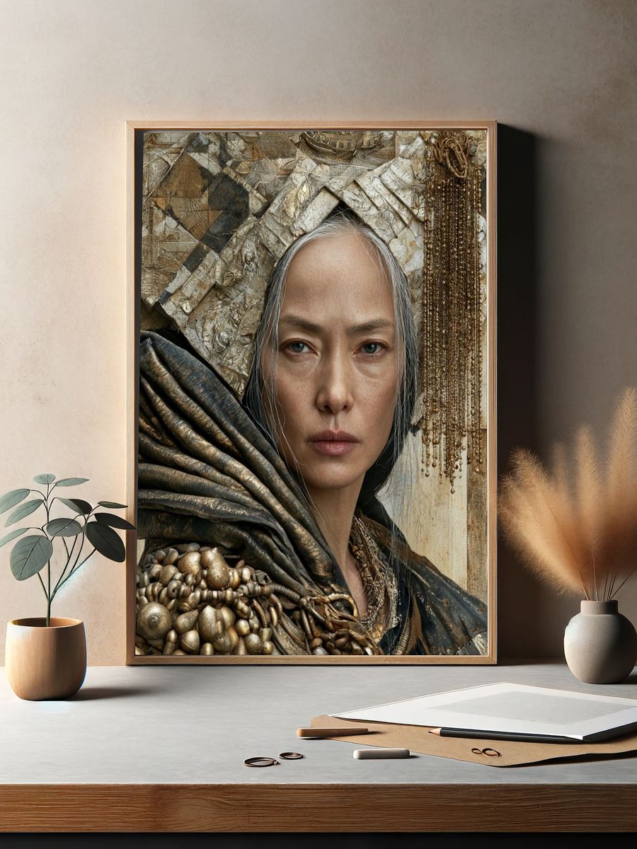 Gilded Portrait Fine-Art Print. — room view 2