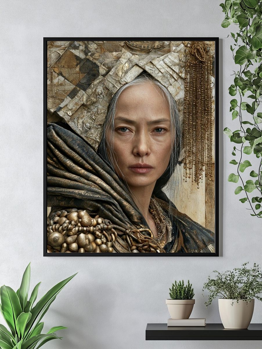 Gilded Portrait Fine-Art Print. — room view 4