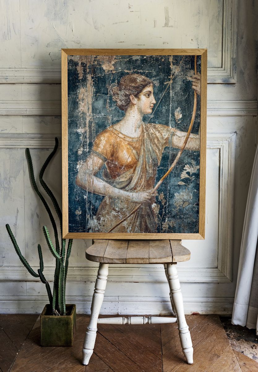 Ancient Greek Archer — Fine Art Print room preview