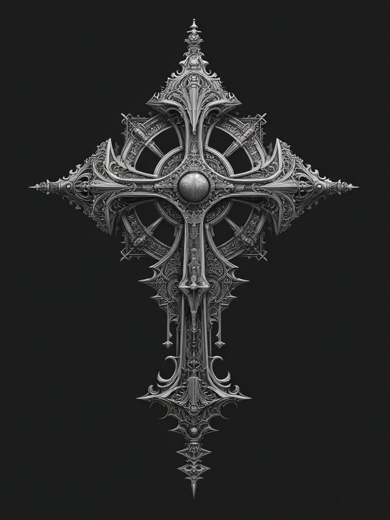 Ornate Cross — Fine Art Print. poster — fine-art art