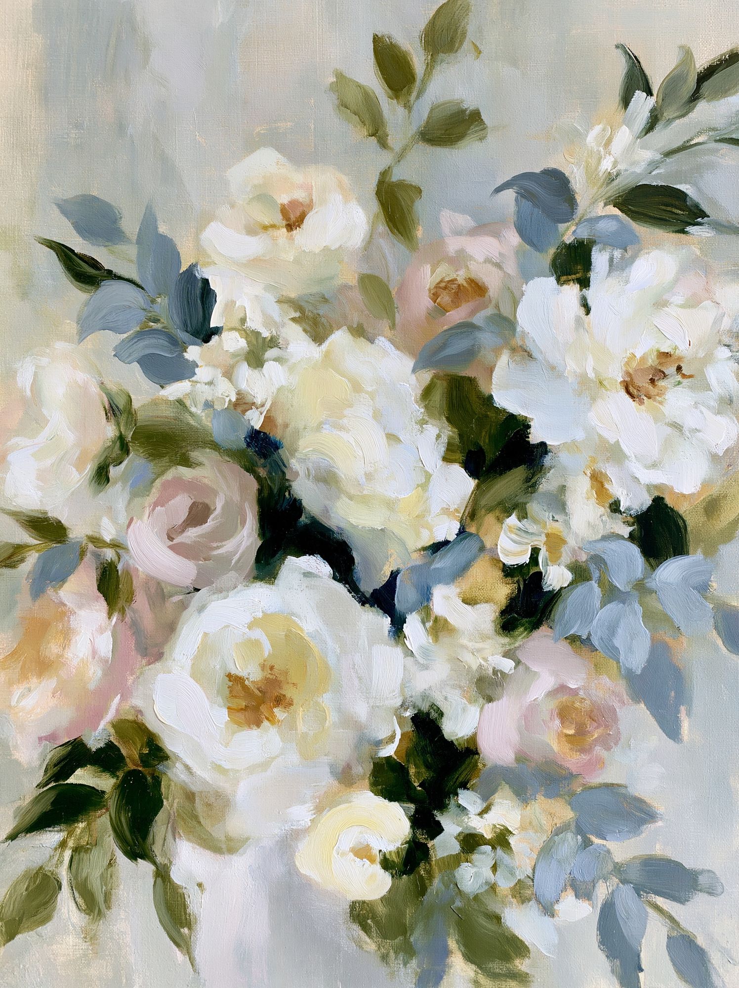 Soft Floral Bouquet Fine-Art Print. poster detail