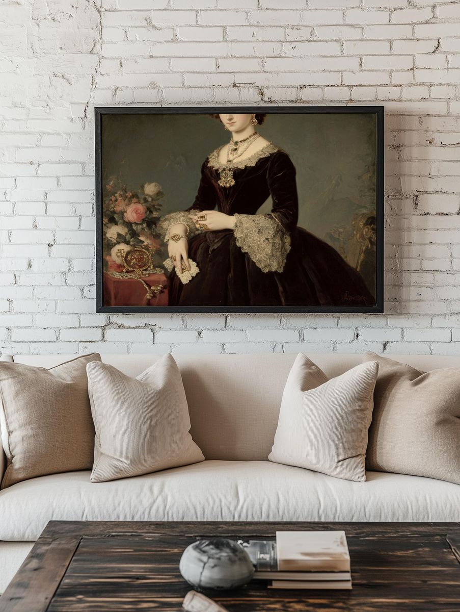 Victorian Portrait Fine-Art Print. room preview