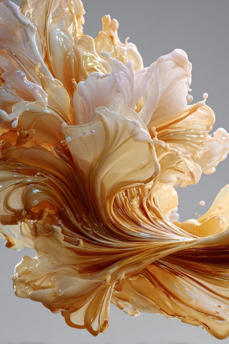 Fluid Abstract Art Poster. poster — abstract art
