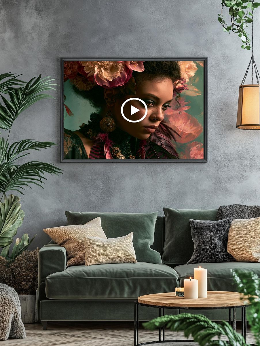 Floral Portrait — Fine-Art Print. — room view 4