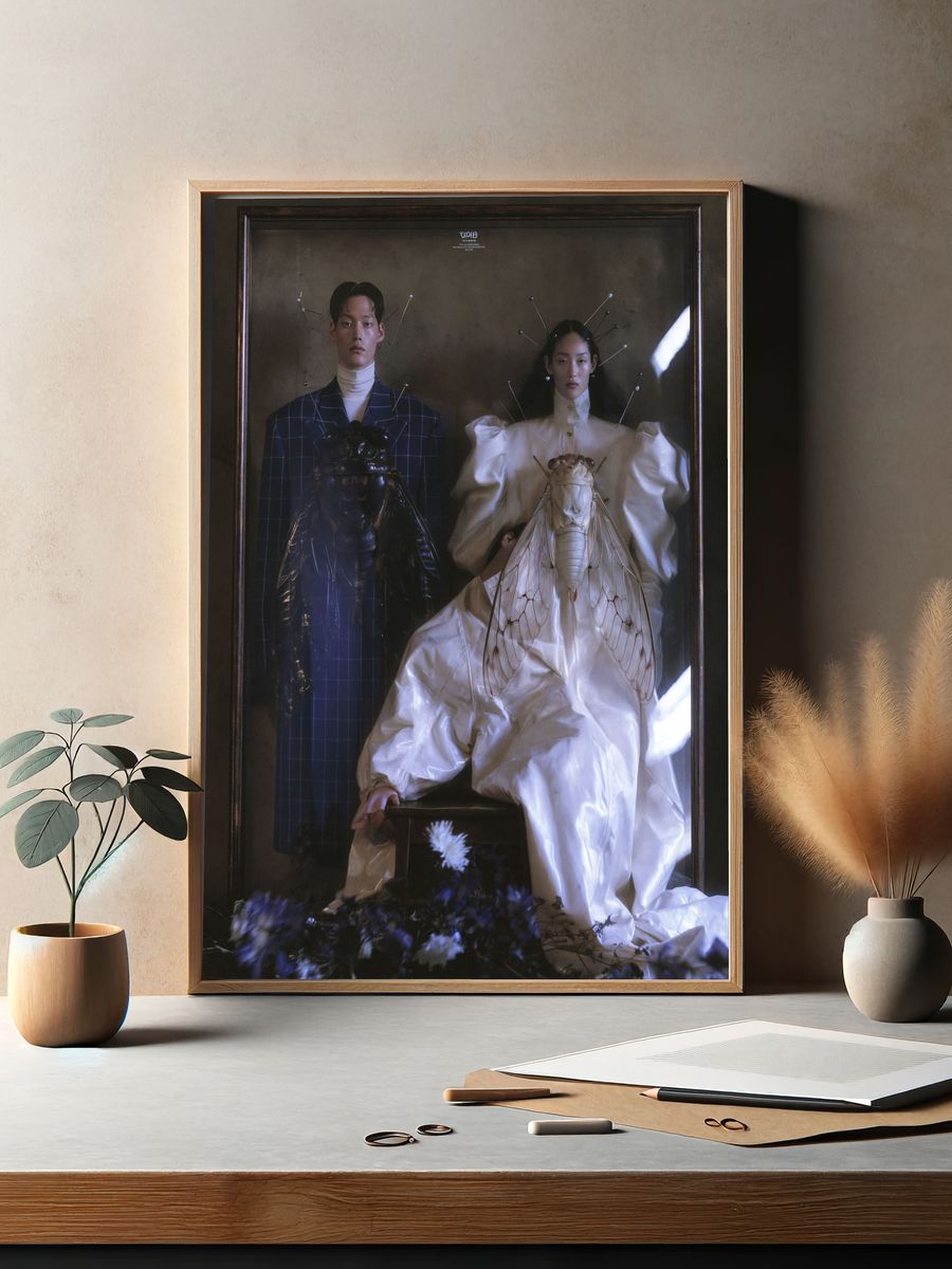 Avant-Garde Fashion Portrait Print. — room view 2