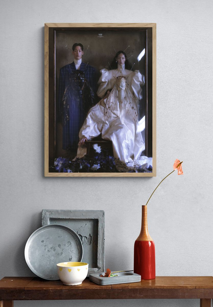Avant-Garde Fashion Portrait Print. — room view 3