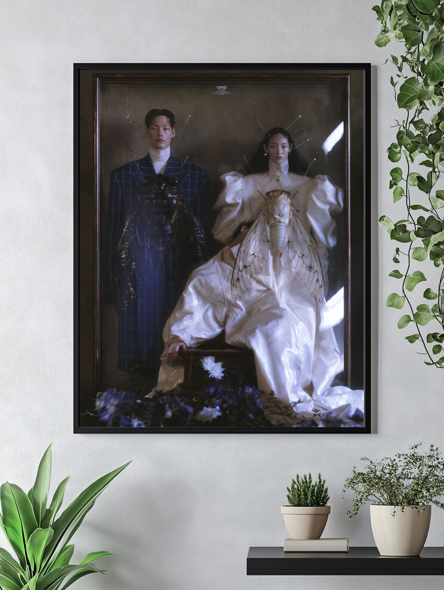 Avant-Garde Fashion Portrait Print. — room view 4