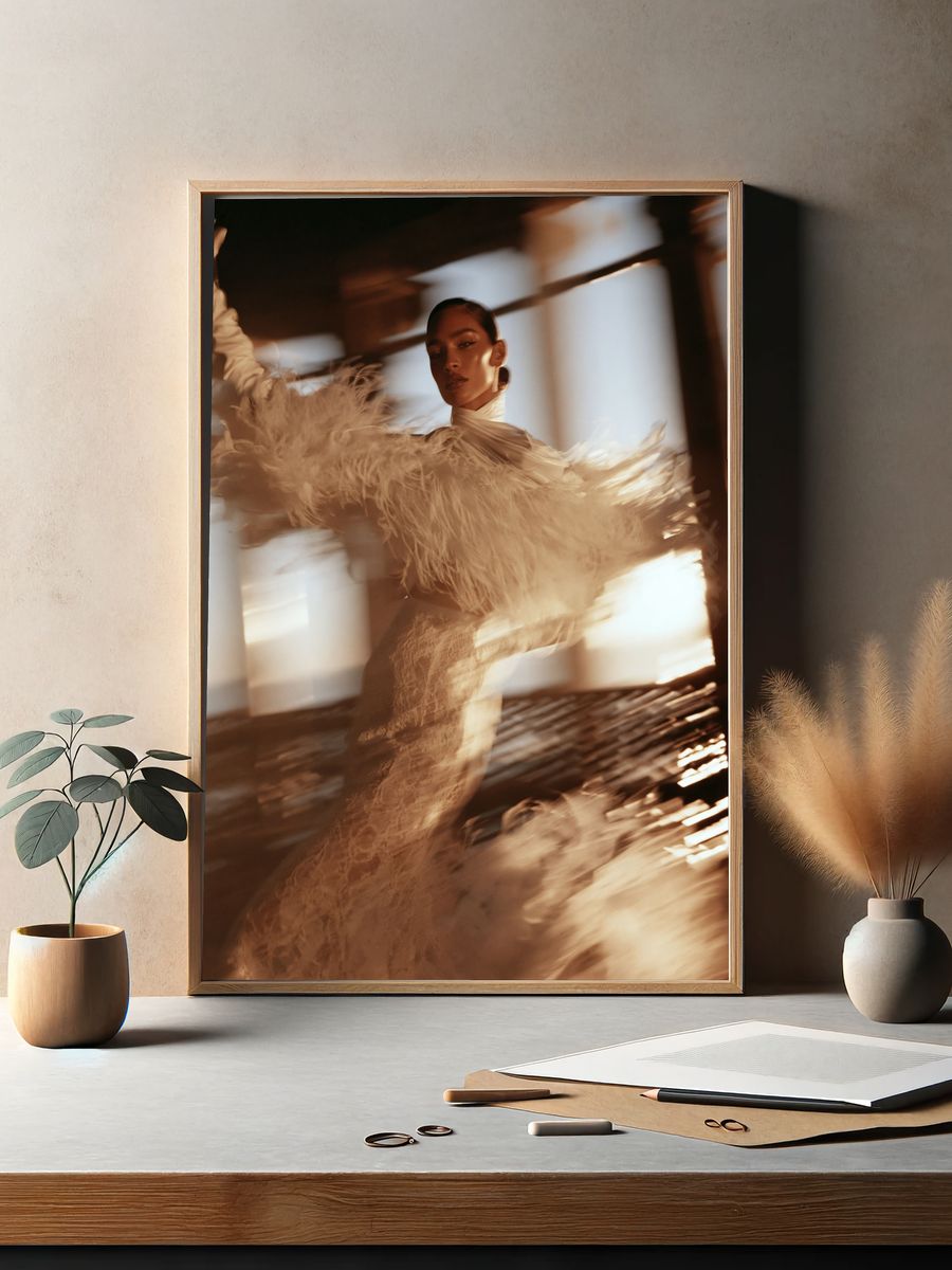 Fashion Portrait Photography Poster. — room view 2
