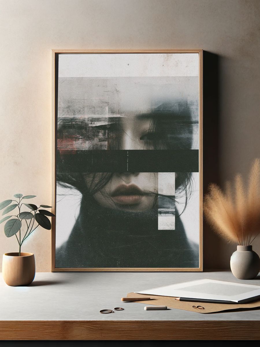 Abstract Portrait — Fine Art Print. — room view 2
