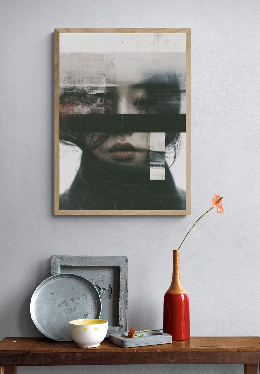 Abstract Portrait — Fine Art Print. — room view 3