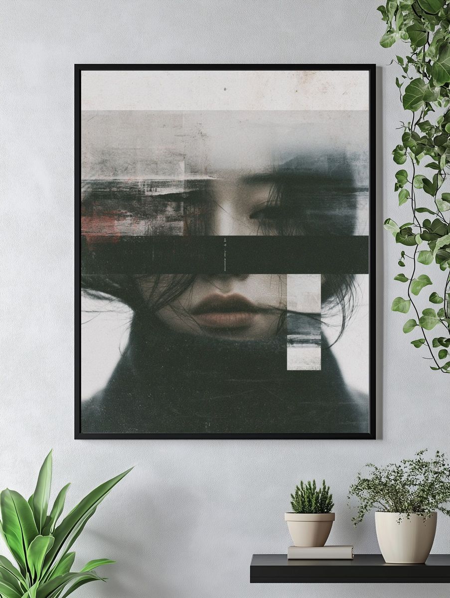 Abstract Portrait — Fine Art Print. — room view 4