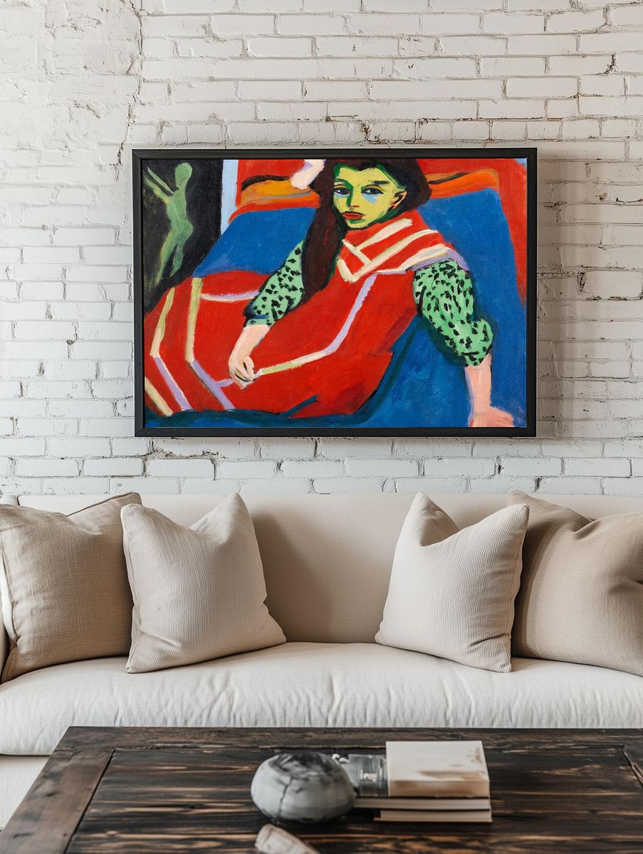 Colorful Portrait — Fine Art Print. room preview