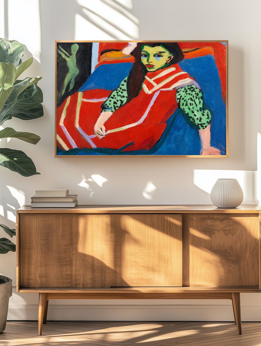 Colorful Portrait — Fine Art Print. — room view 3