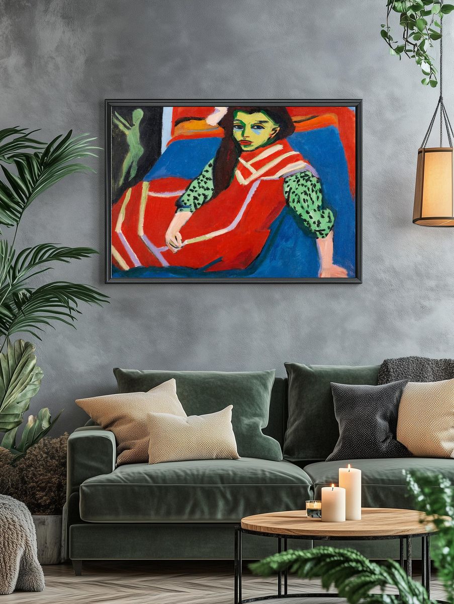 Colorful Portrait — Fine Art Print. — room view 4