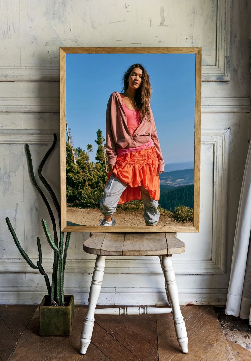 Mountain Fashion Portrait Poster. — room view 1