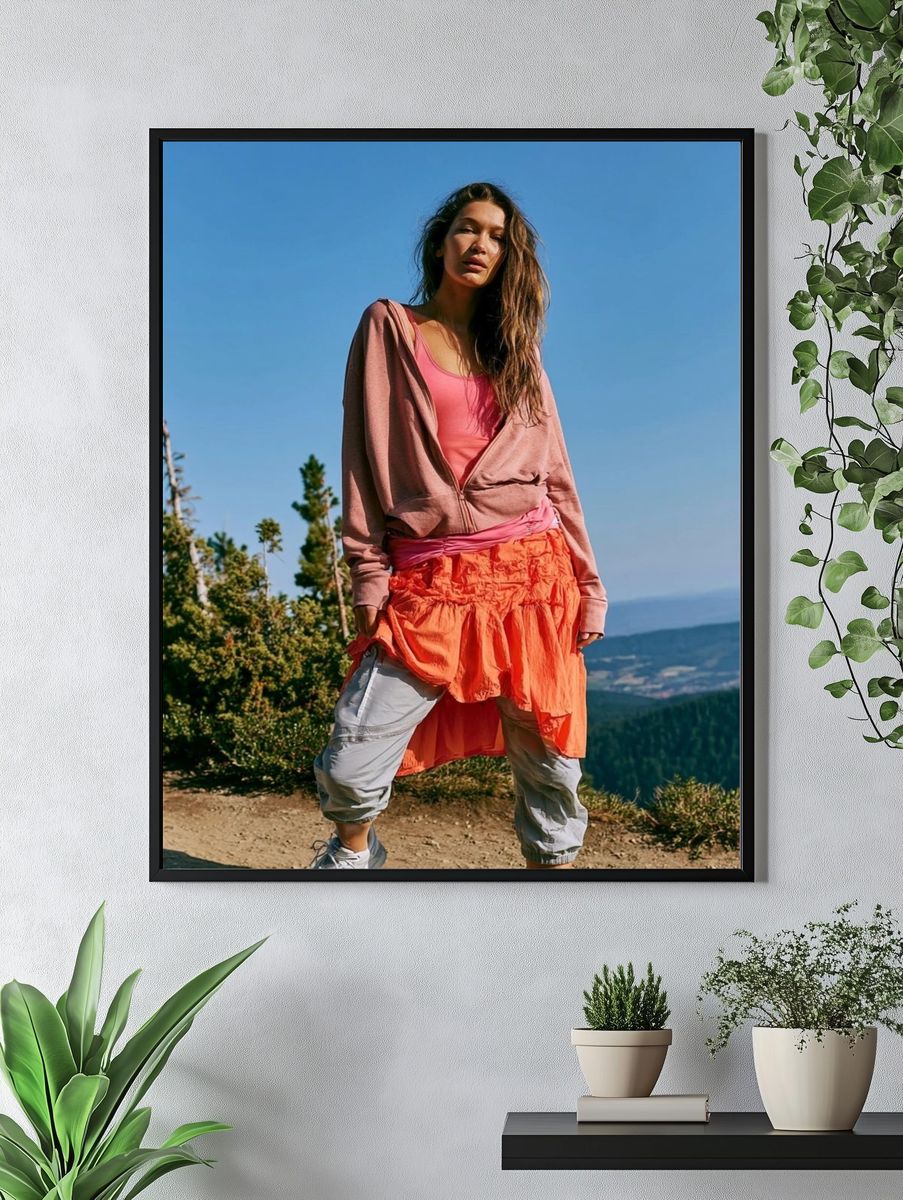 Mountain Fashion Portrait Poster. — room view 4