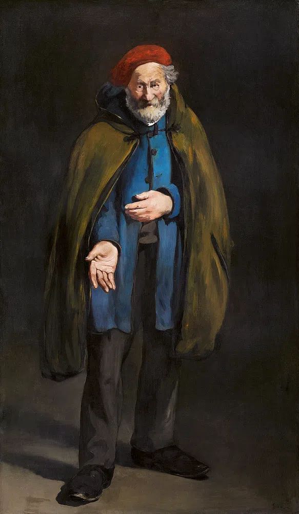 Old Man in Cloak — Fine Art Print. poster — fine-art art