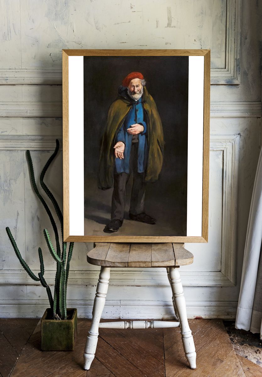 Old Man in Cloak — Fine Art Print room preview
