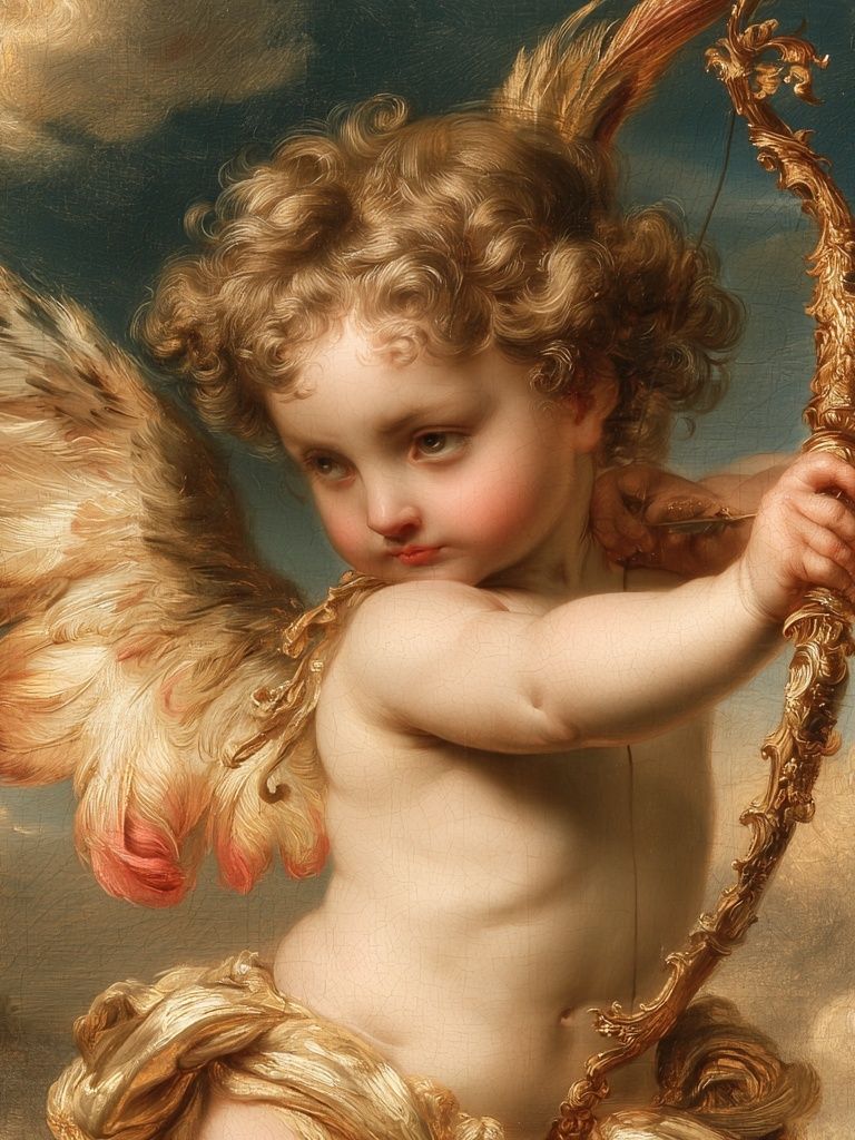 Cherubic Angel Fine-Art Poster. poster — fine-art art
