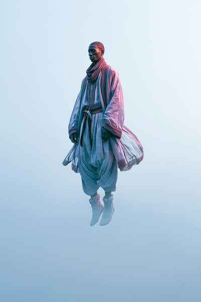 Floating Fashion Portrait Poster.