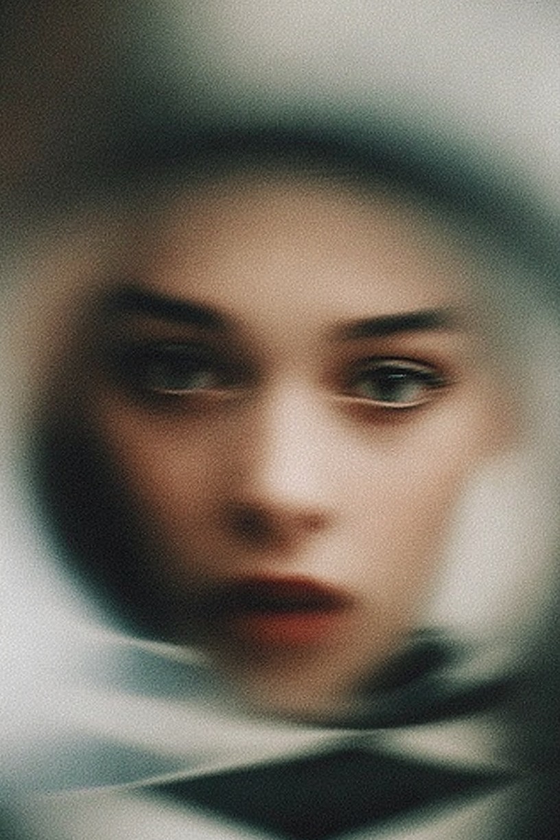 Mysterious Portrait — Fine Art Print. poster detail