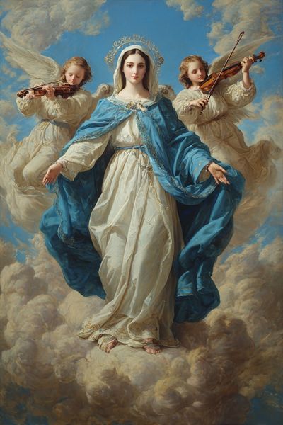Virgin Mary Baroque Painting Poster. poster print