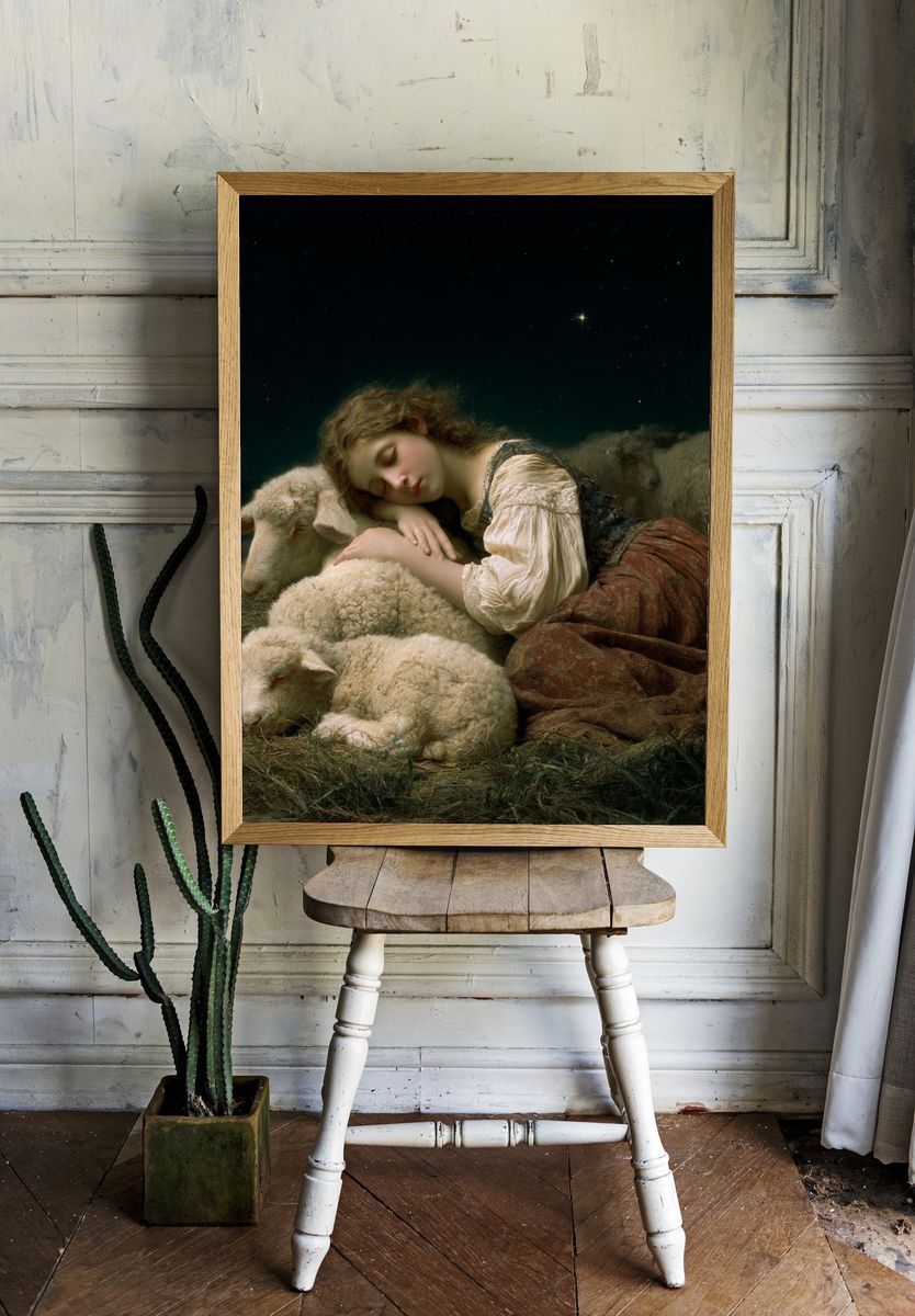 Sleeping Shepherdess Fine-Art Print. — room view 1