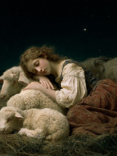 Sleeping Shepherdess Fine-Art Print. poster print