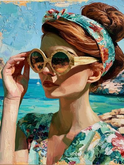 Coastal Woman Portrait Fine-Art Print.