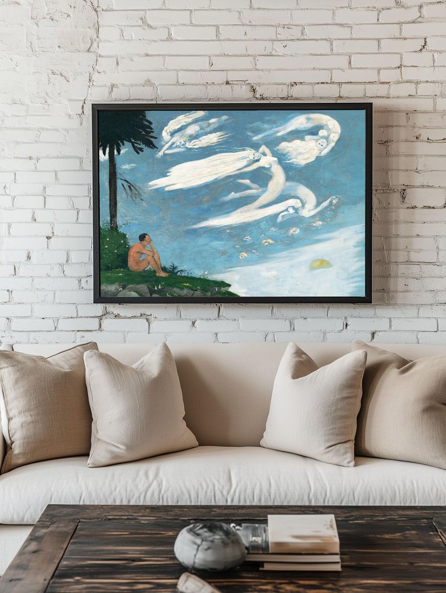 Dreaming Man — Fine Art Print room preview