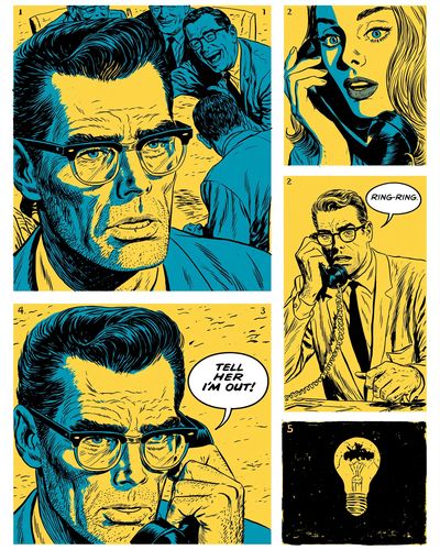 Pop Art Comic Collage Poster.