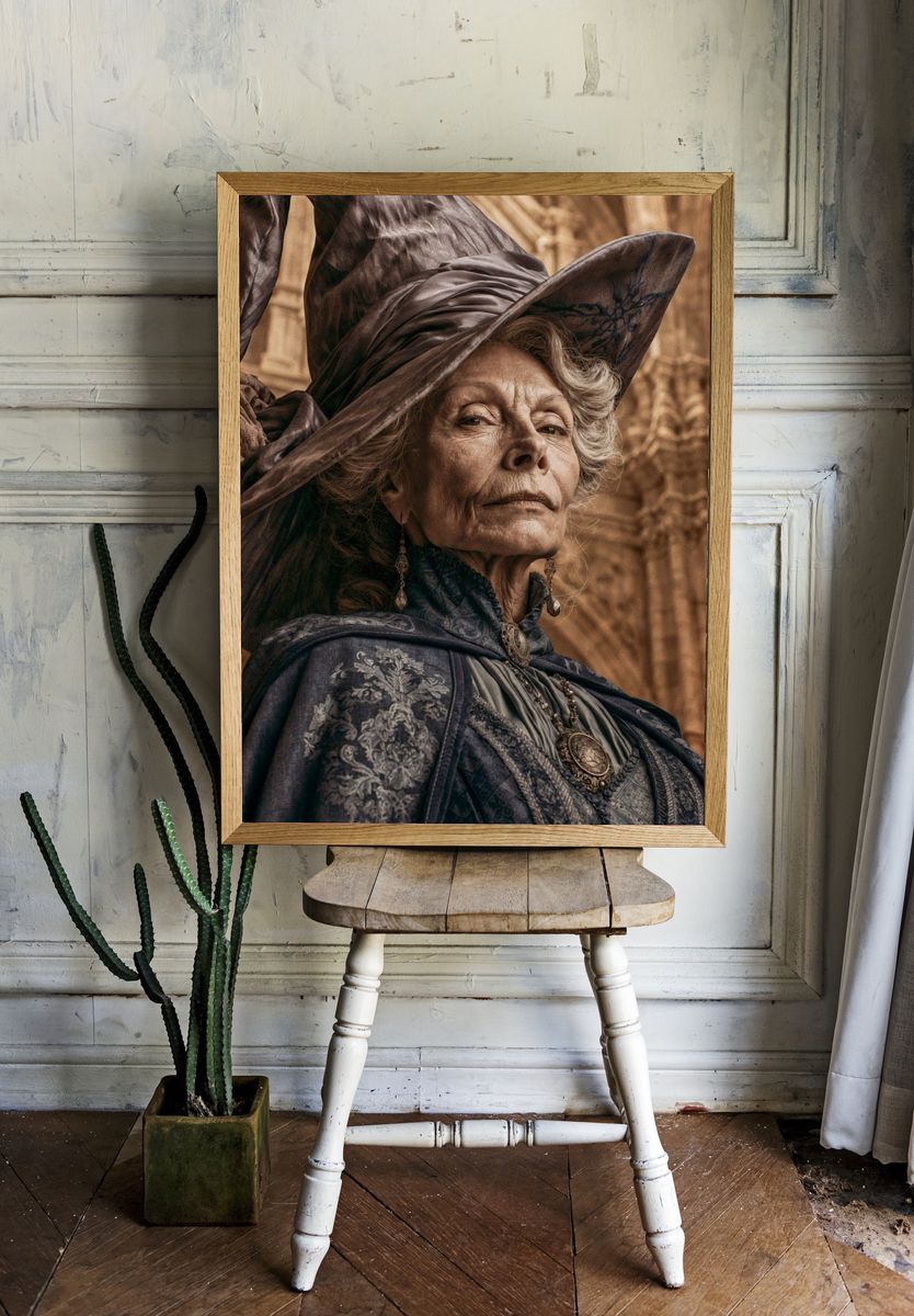 Mystic Elder Portrait Print. — room view 1