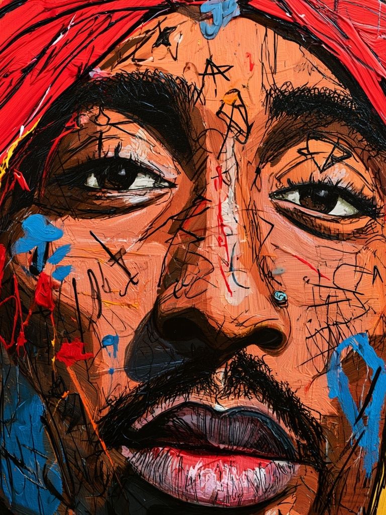 Abstract Portrait Expressionism Poster. poster detail