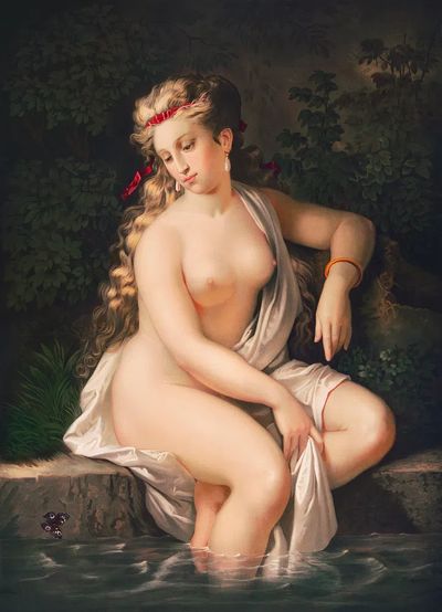 Nude Woman in Water