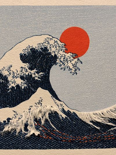 Great Wave Japanese Print Poster. poster