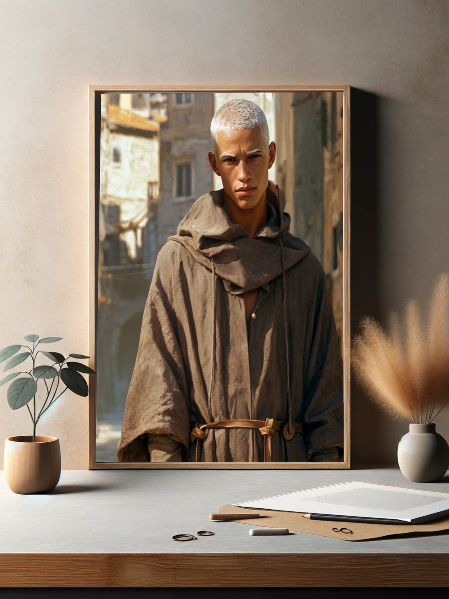 Monastic Portrait — Fine-Art Print. — room view 2