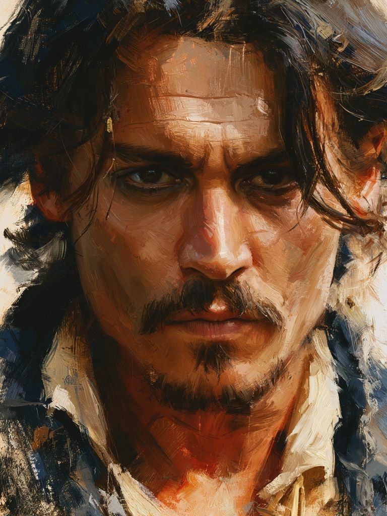 Moody Male Portrait Fine-Art Poster. poster — fine-art art