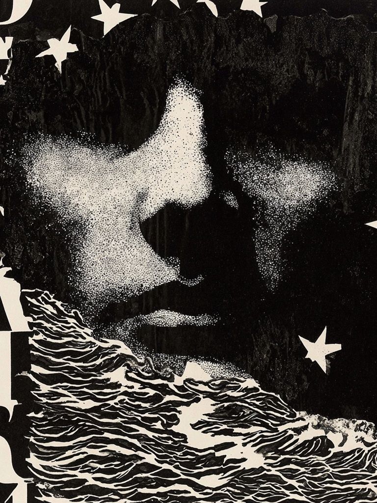 Starry Night Portrait — Fine Art Print. poster detail
