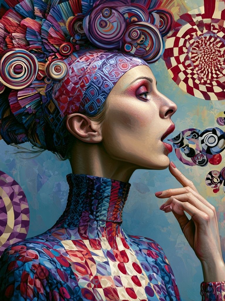 Surreal Fashion Portrait Poster. poster — fine-art art