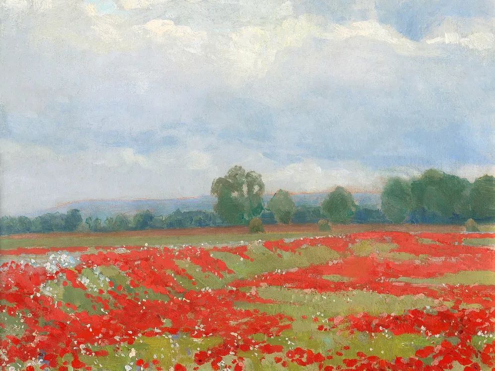 Landscape (1900) impressionism art Lajos. poster detail