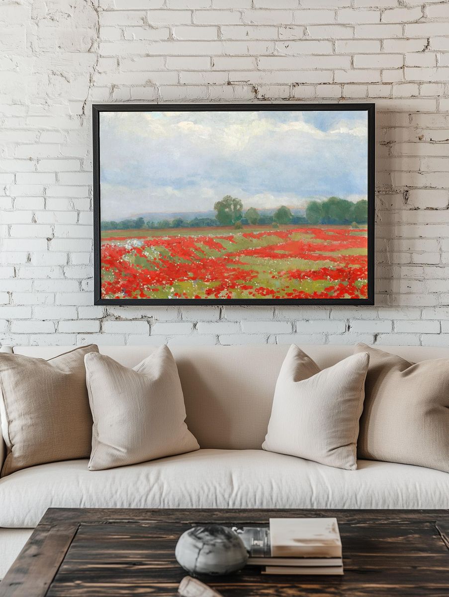 Landscape (1900) impressionism art Lajos. room preview