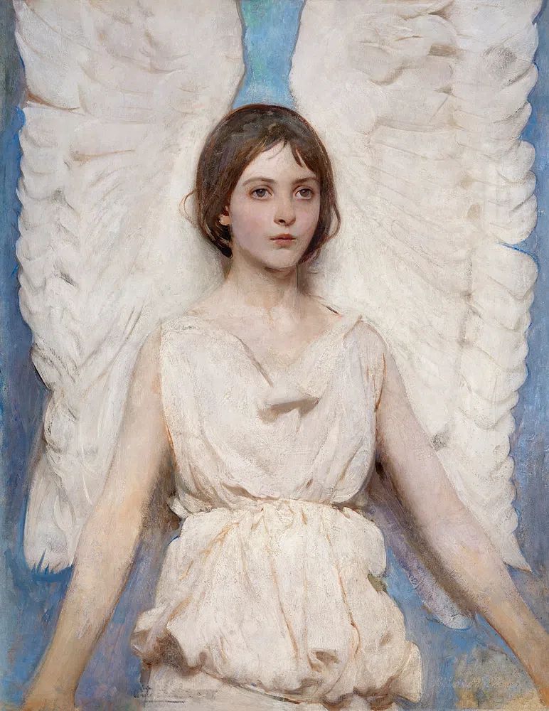 Angel (1887) painting high resolution. poster — fine-art art
