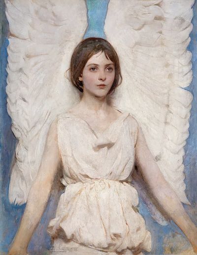 Angel (1887) painting high resolution. poster print