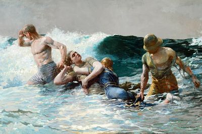 Undertow (1886) Winslow Homer.
