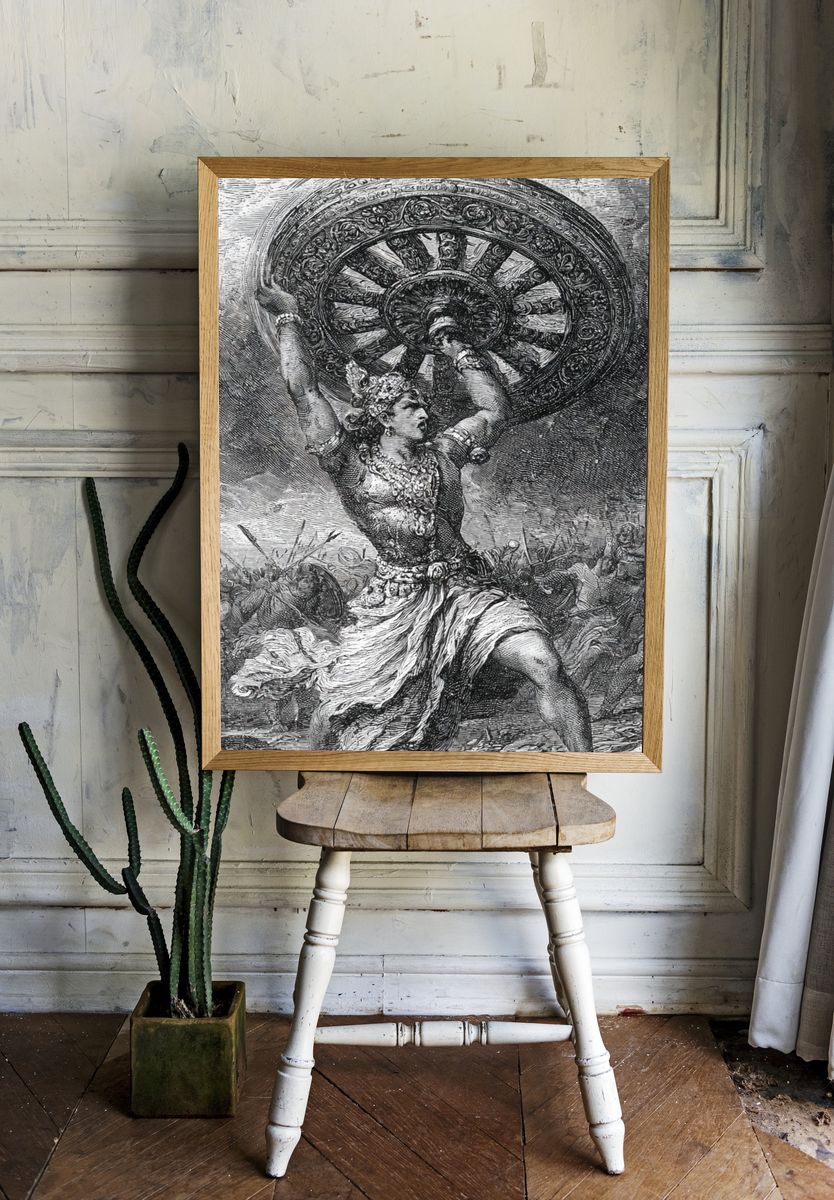 Atlas Holding the Heavens Print. — room view 1